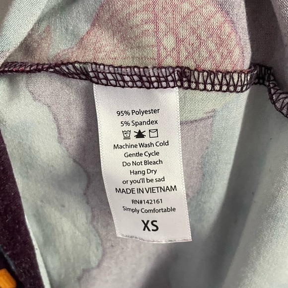 Lularoe Hot Air Balloon Randy Baseball Tee - Picture 4 of 8